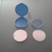 Porous plastic ink pad surface